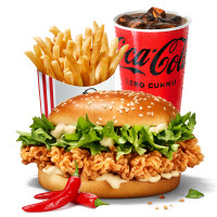 Hot Zinger Burger Menu